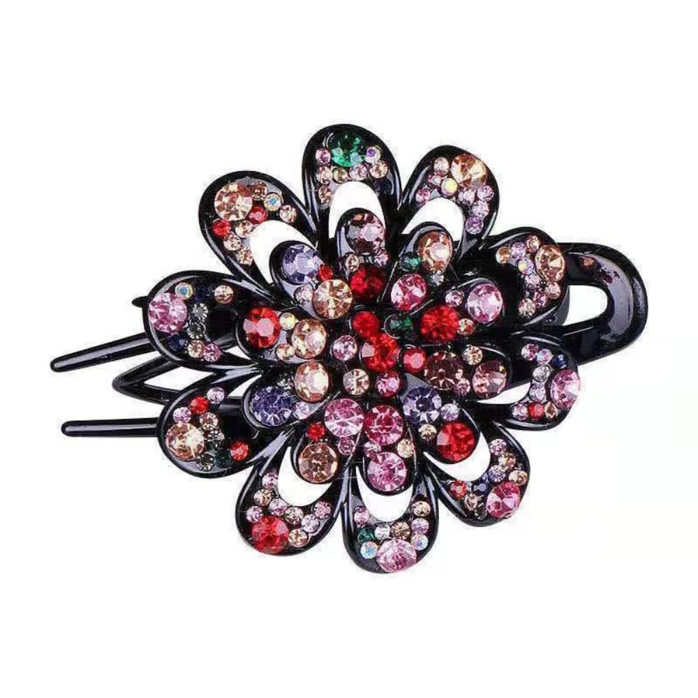 PALAY Hair Clips for Women Flower Hair Comb Pins Slide Hair Clips for Girls Crystal Barrettes Bridal Charm Hair Accessories(Multi) PALAY Hair Clips for Women Flower Hair Comb Pins Slide Hair Clips for Girls Crystal Barrettes Bridal Charm Hair Accessories(Multi)